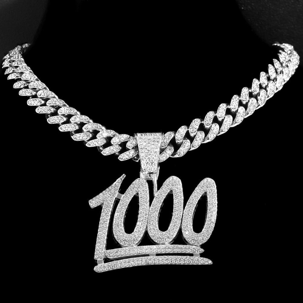 1000 Pendant - Icefall - Silver Cuban