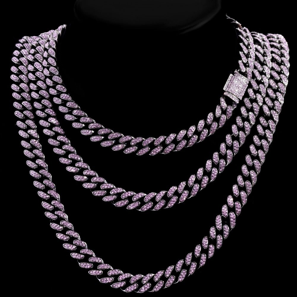 13mm Cuban Chain - Icefall -