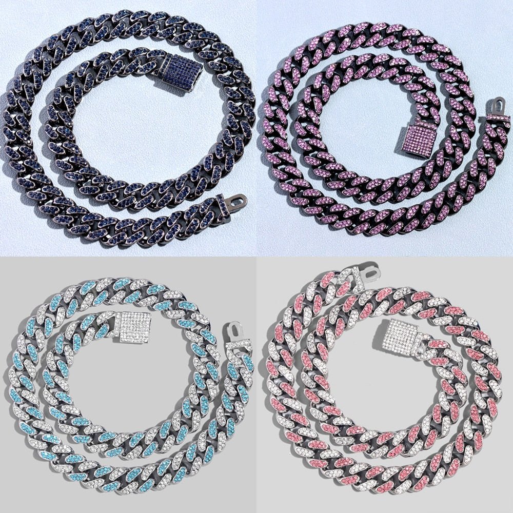 13mm Cuban Chain - Icefall -