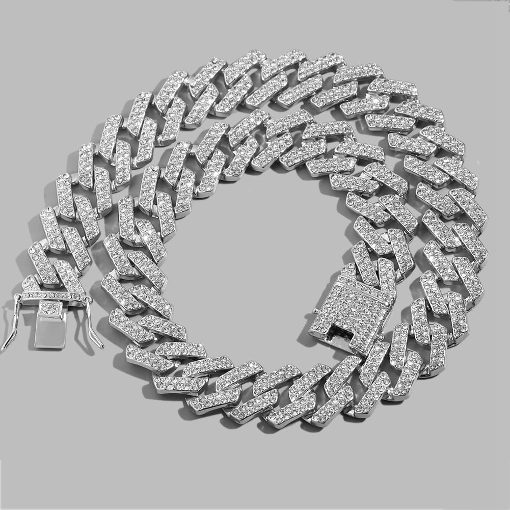 20mm Prong Cuban Bracelet - Icefall