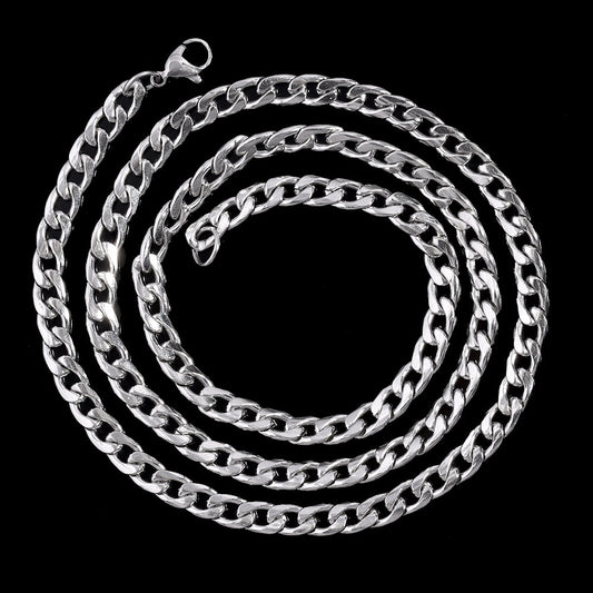 6mm Plain Cuban Chain - Icefall