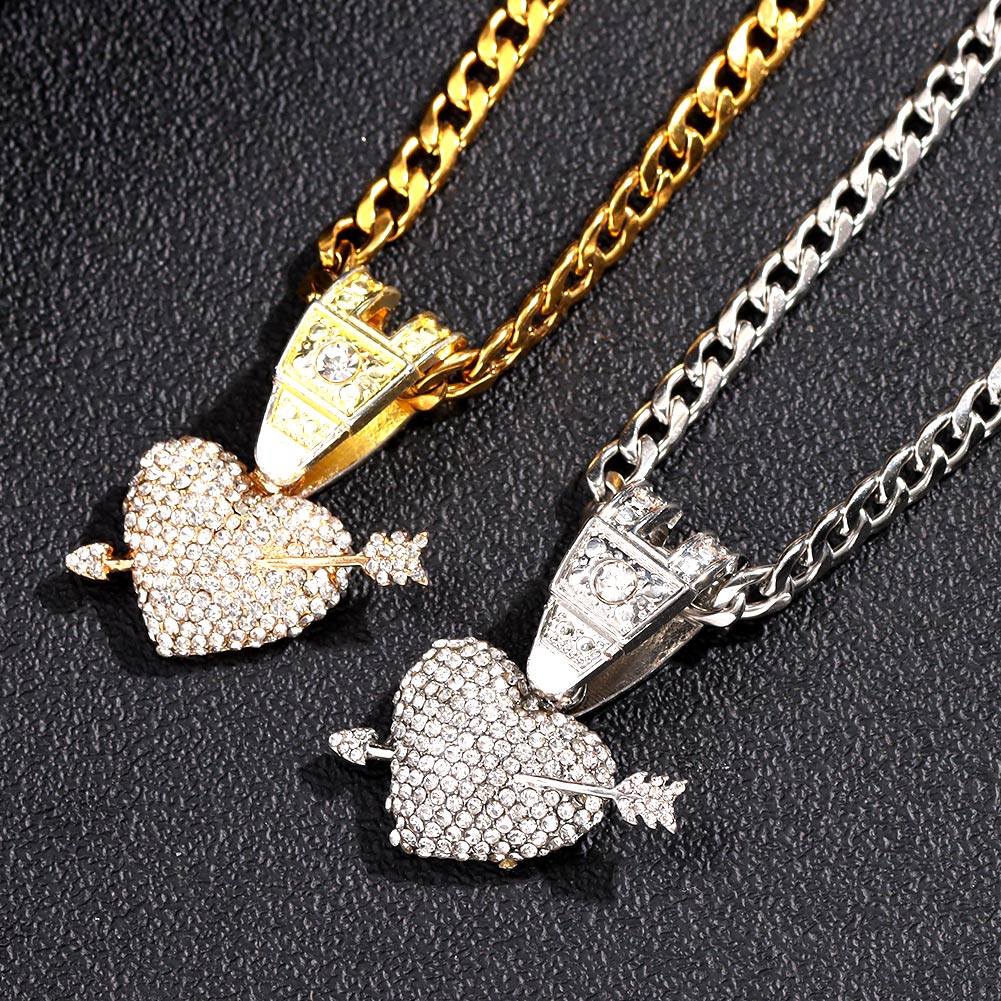 Heart with Arrow Pendant - Icefall