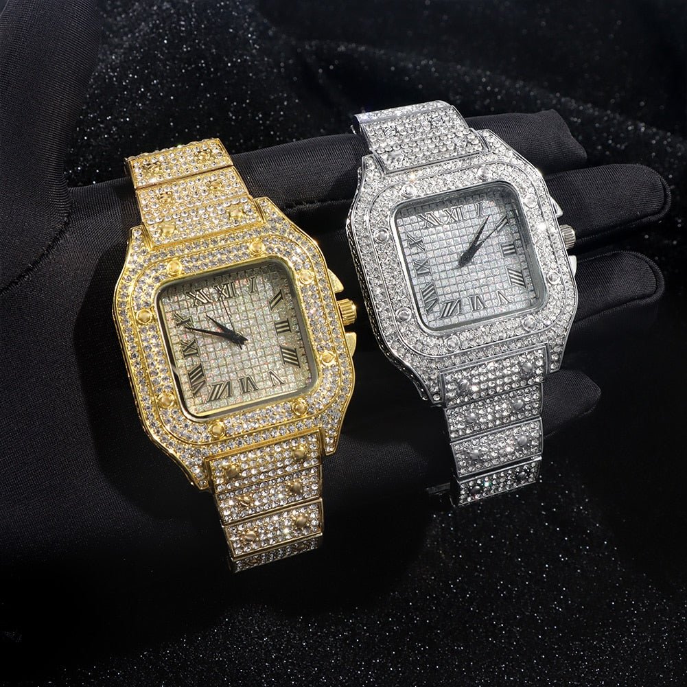 Square Roman Numerals Watch - Icefall -